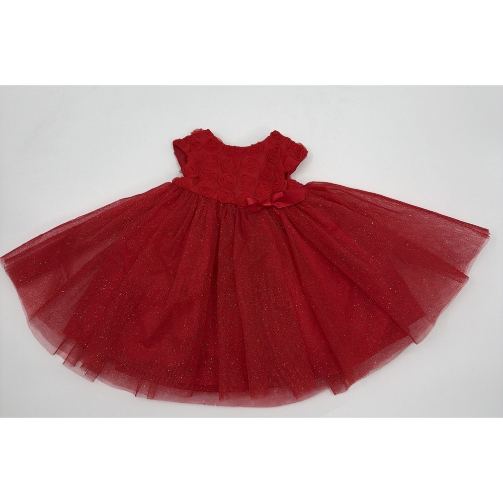Girls Size 9M Sparkles Tulle Dress Special Occasion By Marmellata‎ Bow Baby